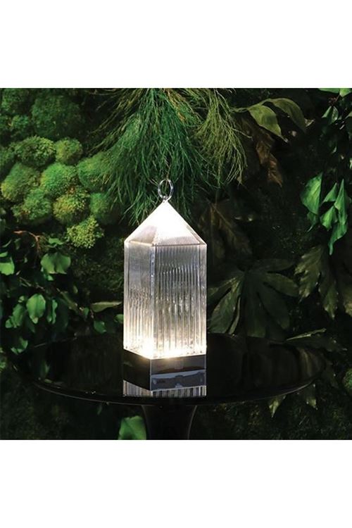 BUFFER® Fener Model USB Şarjlı Dokunmatik 3 Farklı Işık Modlu Masa Üstü Kristal Akrilik Lamba Led