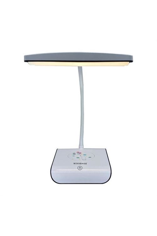 BUFFER® Şarjlı Oynar Esnek Başlıklı Dokunmatik 3 Farklı Modda Yanan Kaymaz Taban LED Masa Lambası