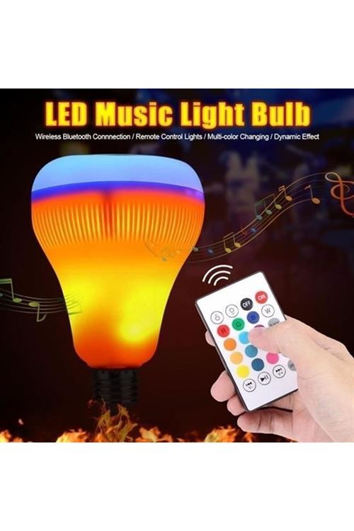 BUFFER® Kumandalı Bluetooth Hoparlör Ampul LD-37