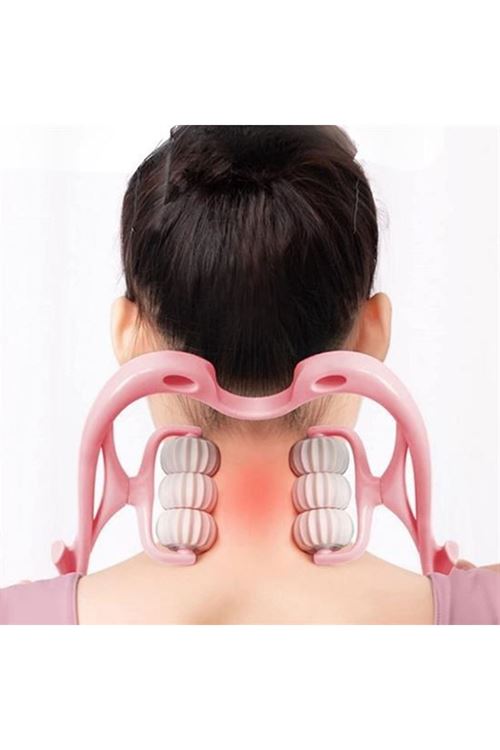 BUFFER® Çok Fonksiyonlu Manuel Altı Tekerlekli Boyun Masaj Aleti