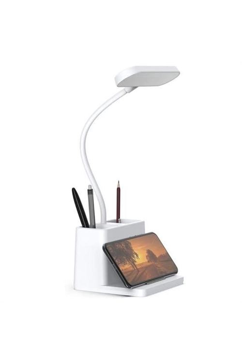 BUFFER® Kalemlikli USBli Dokunmatik 3 Kademeli 360 Derece Özel Göz Korumalı led Lityum Masa Lambası
