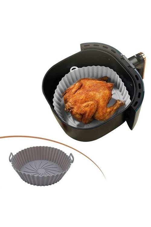 BUFFER® Renkli Isıya Dayanıklı Yıkanılabilir Silikon Fırın Ve Airfryer Yuvarlak Pişirme Matı 20 Cm