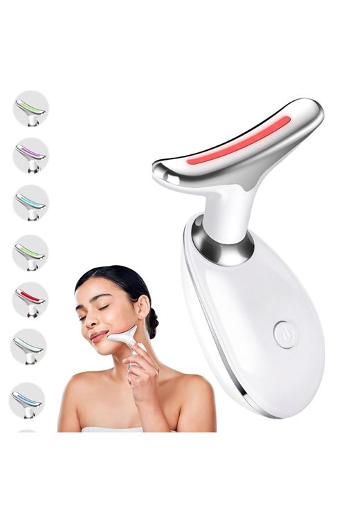 BUFFER® 7 Farklı Işık Modlu Titreşimli Boyun Ve Yüz Ems Güzellik Cihazı