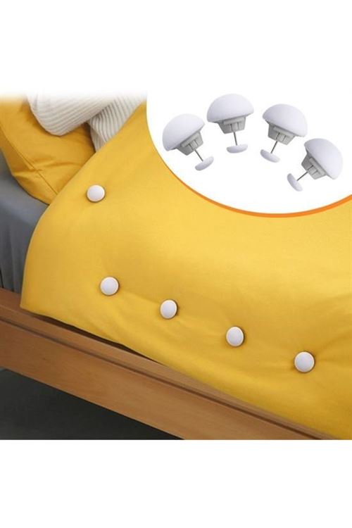 BUFFER® 4 Adet Mantar Model Yorgan Kılıfı Ve Çarşaf Tutucu Sabitleyici