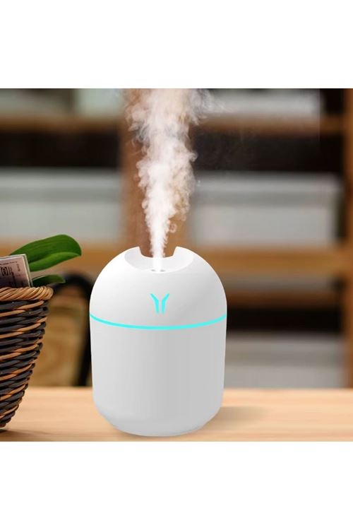 BUFFER® Işıklı Kuru Havayı Azaltan ve Aromaterapi Deneyimi Sunan Hava ve Oda Nemlendirici