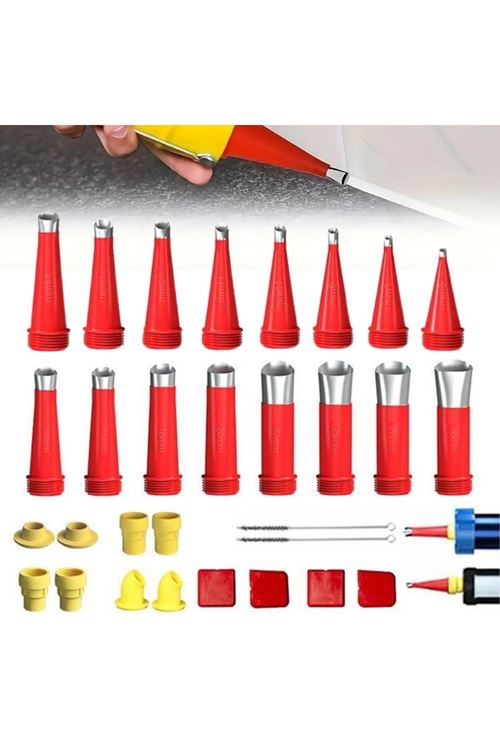 BUFFER®30 Parça Silikon Kalafat Mastik Alet Seti Mastik Ucu
