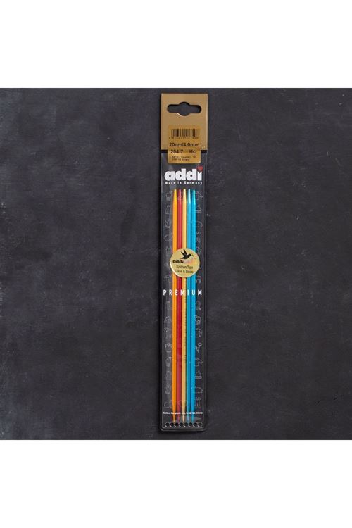 Addi Colibri 4mm 20cm Renkli Çorap Şişi - 204-7