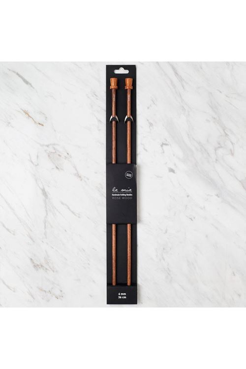 La Mia Rosewood 6 mm 36 cm Ahşap Örgü Şişi