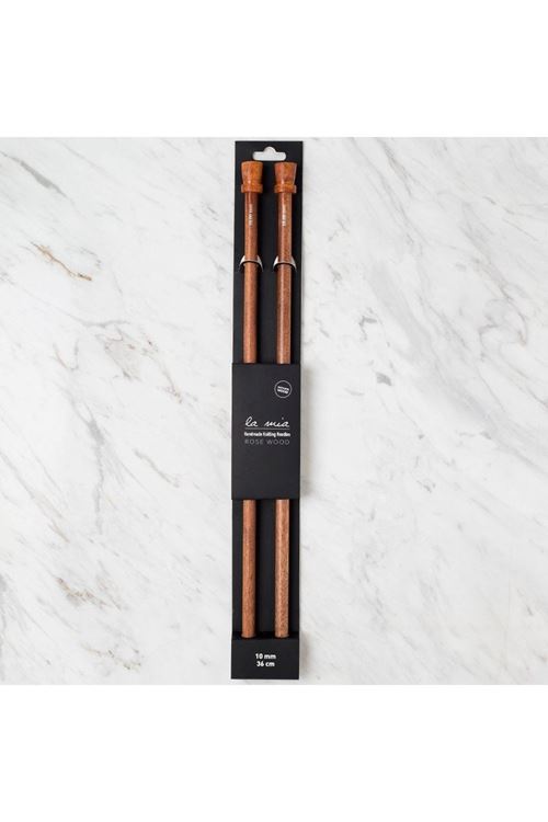 La Mia Rosewood 10 mm 36 cm Ahşap Örgü Şişi