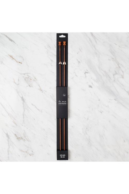 La Mia Rosewood 2.5 mm 36 cm Ahşap Örgü Şişi