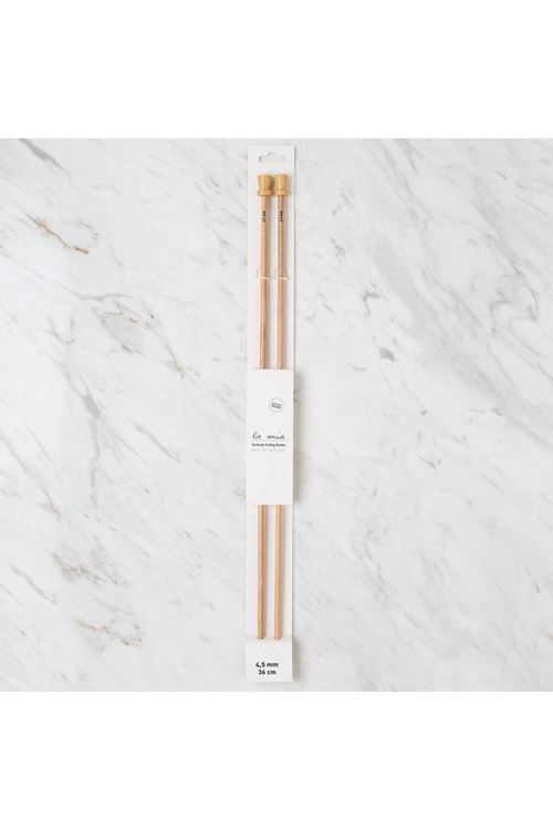 La Mia Whitewood 4.5 mm 36 cm Ahşap Örgü Şişi