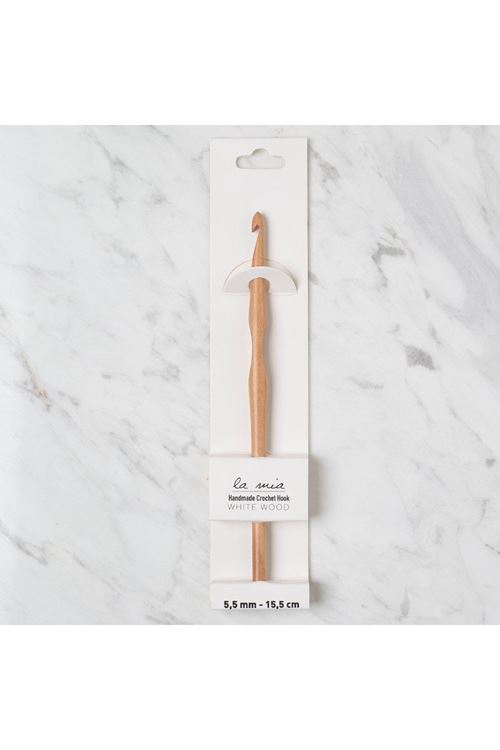 La Mia Whitewood 5.5 mm 15.5 cm Ahşap Yün Tığ