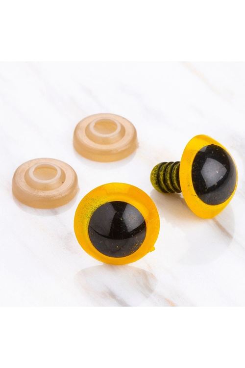 Loren 16 mm Sarı 5 Çift Amigurumi Göz