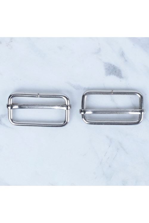 Loren Gümüş Metal Toka Sürgülü 2 li Paket