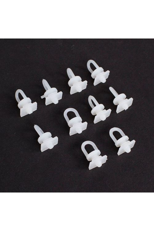 Loren Perde Düğmesi 10 adet Dikdörtgen Tabanlı