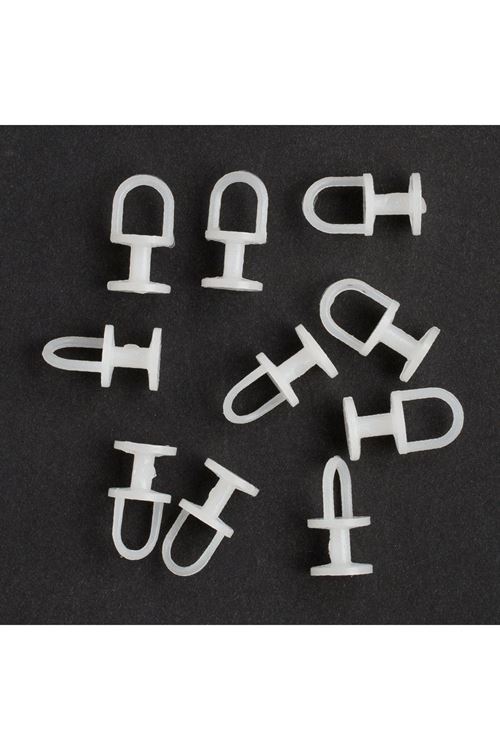 Loren Perde Düğmesi 10 adet Yuvarlak Tabanlı