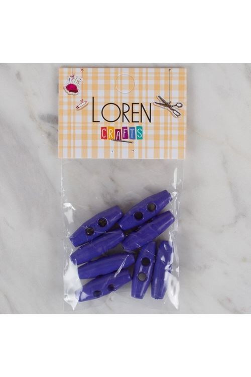 Loren Crafts saks mavi 8 li çoban düğme - 105