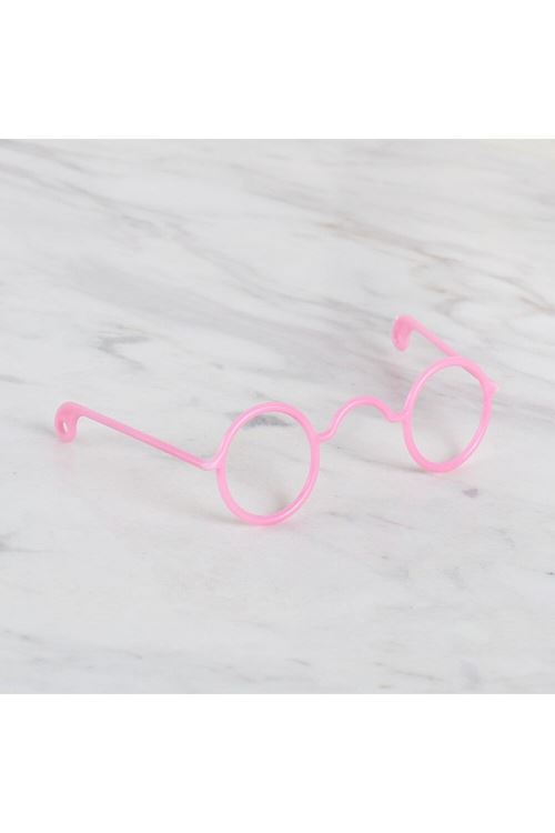 Loren Plastik Amigurumi Gözlük Pembe