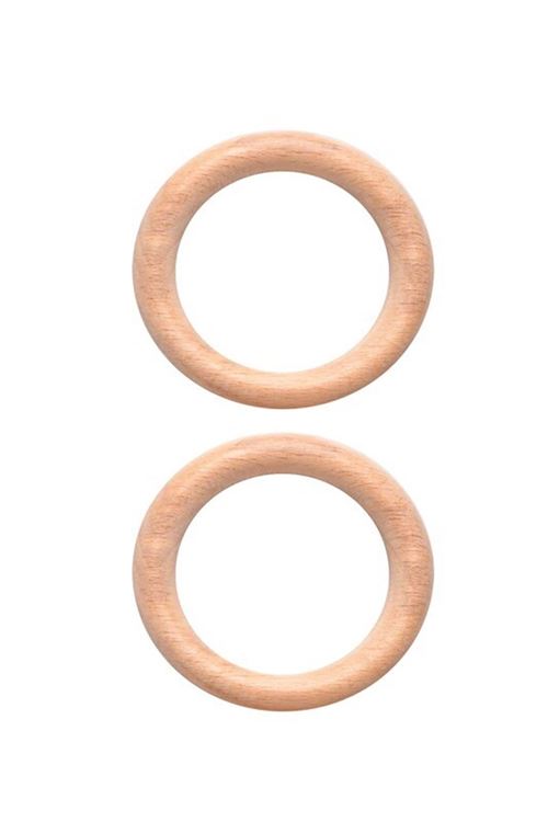Amigurimi Ahşap Halka 7 cm 2'li