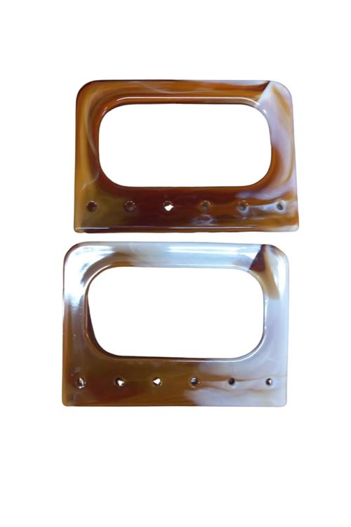 Çanta Sapı Akrilik Kare Delikli 12 cm