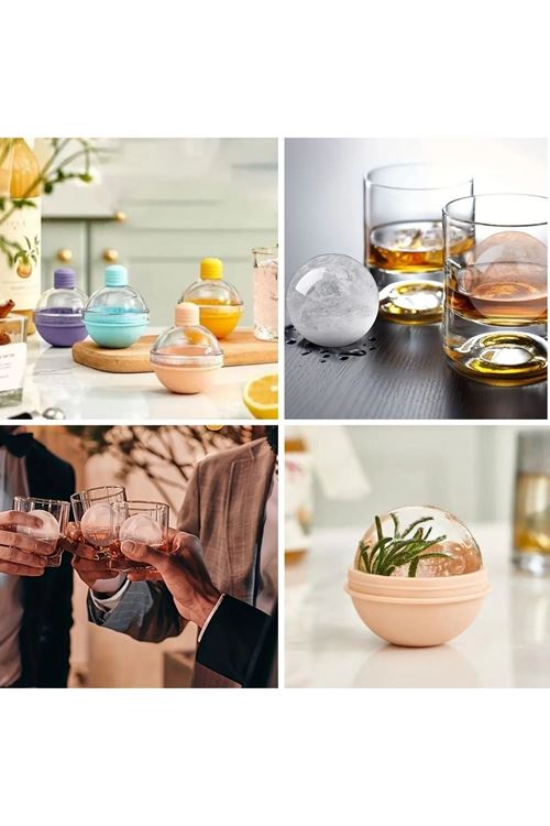 BUFFER® Hunili Altı Silikon Kolay Çıkabilen Büyük Boy Küre Buzluk