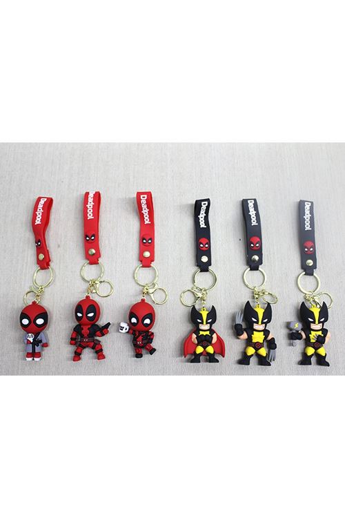 Deadpool Wolverine Silikon Anahtarlık