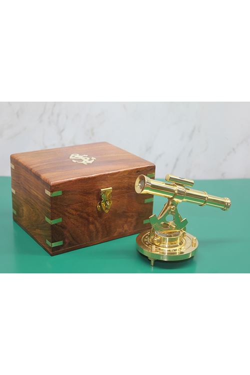 Ahşap Kutulu Pusulalı Dürbün