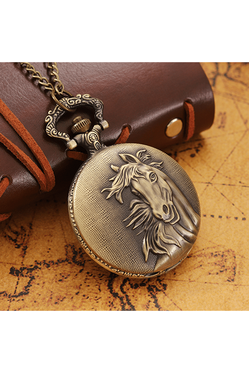 At Büstü Köstekli Saat Model 2