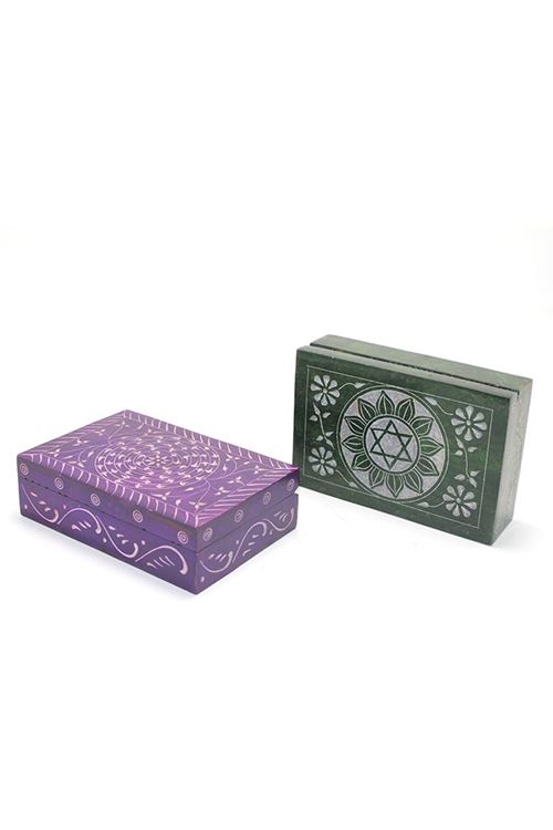 Obsidian Taşı Kutu Model 3