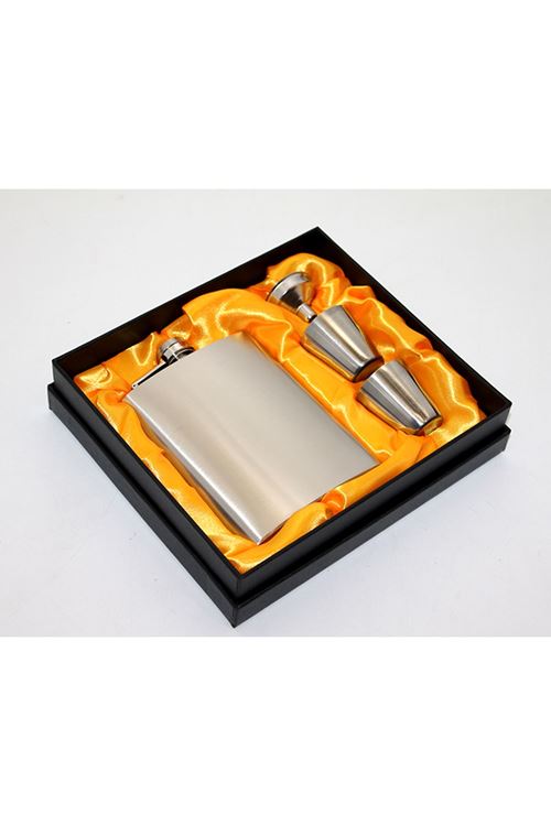 Paslanmaz Çelik 2 Shot Bardaklı Matara Seti