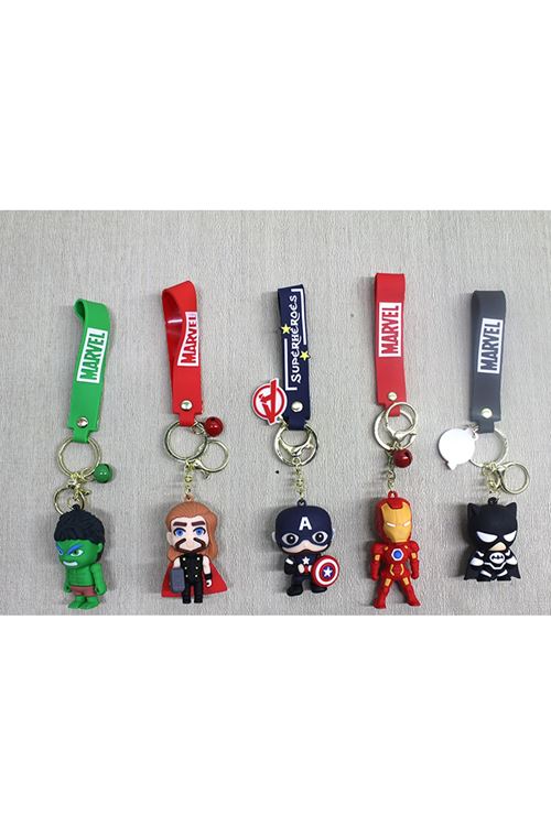 Marvel Karışık Karakter Silikon Anahtarlık