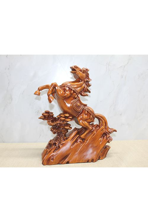 Polyester Şahlanmış At Figürü