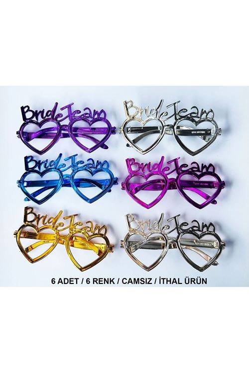 Kalpli Bride Team Gözlük Seti 6 Renk