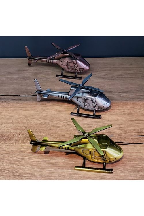 Dekoratif Metal Helikopter