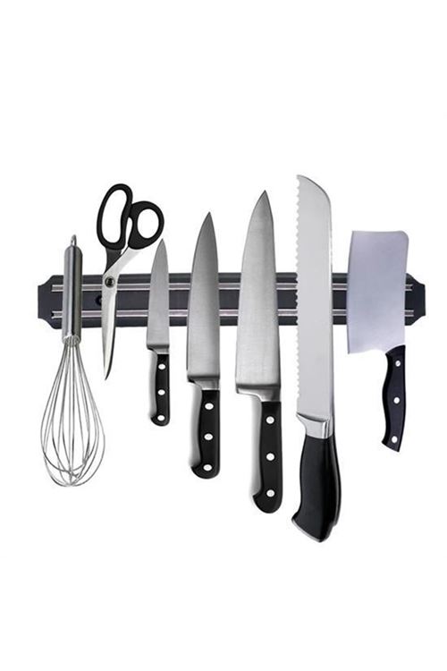 BUFFER® Mıknatıslı Paslanmaz Duvar Bıçak Askısı Standı 33 Cm  Aparat