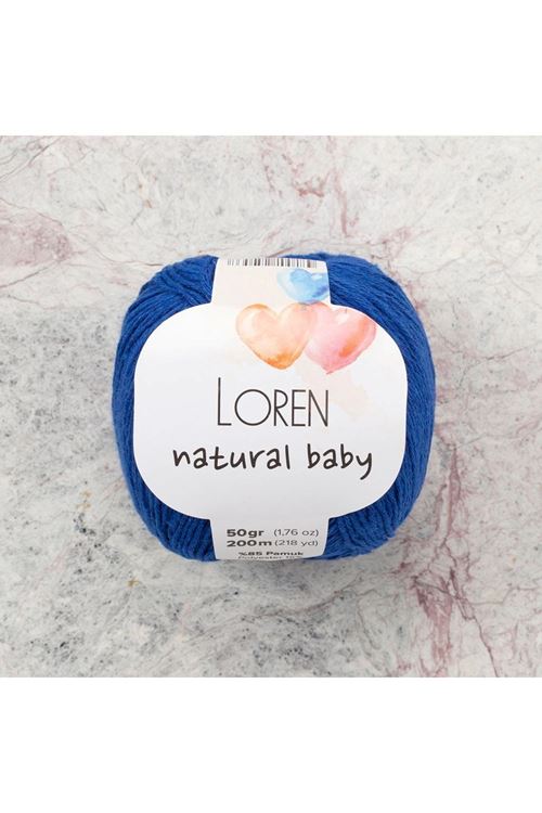 Loren Natural Baby Mavi El Örgü İpi - R025 - 33933