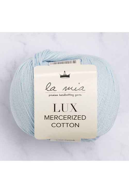 La Mia Lux Mercerized Cotton Bebe Mavi El Örgü İpi - 79 - 33748
