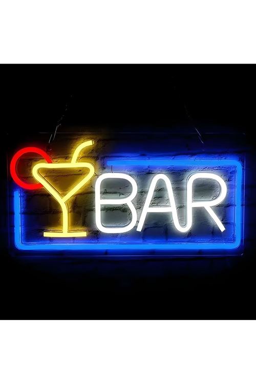BAR Yazılı Neon Led Işık