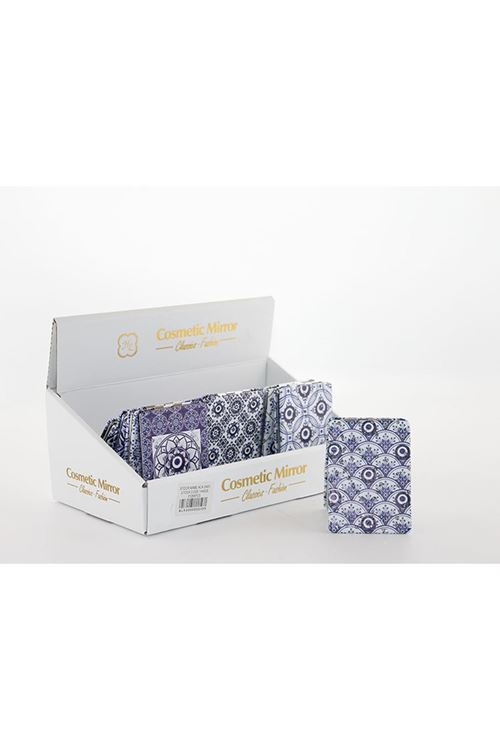 Taşlı Nazar Boncuklu Dikdörtgen El Aynası İnce