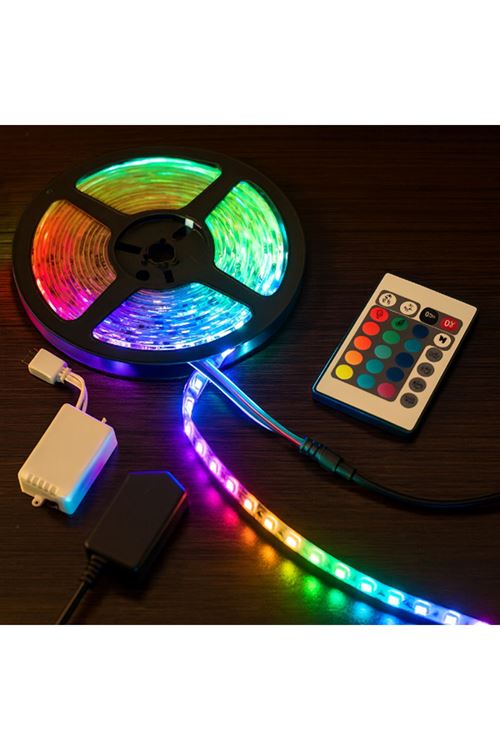 RGB Şerit 54 LED Kumandalı USB Bağlantılı