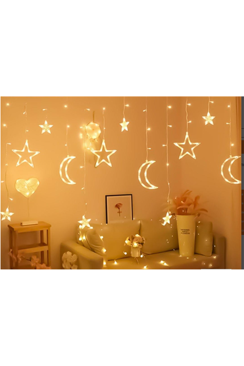 Ay Yıldız Perde Led 3m