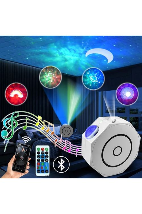 Bluetooth Özellikli Anason Projektör Gece Lambası