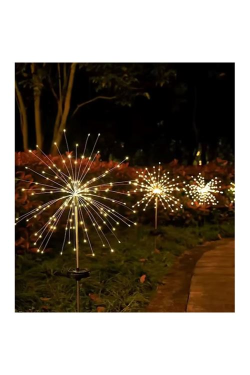 Solar Havai Fişek Dekor LED