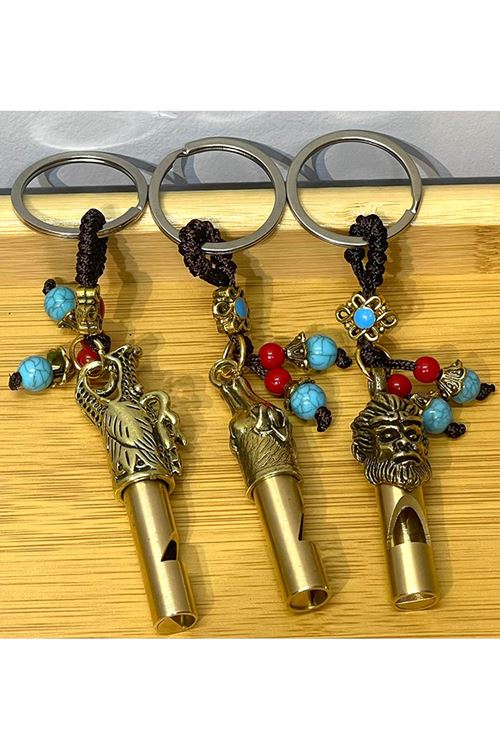 Metal Figürlü Düdük Anahtarlık