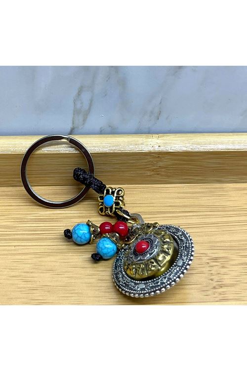 Mantra Çarkı Şans Anahtarlık