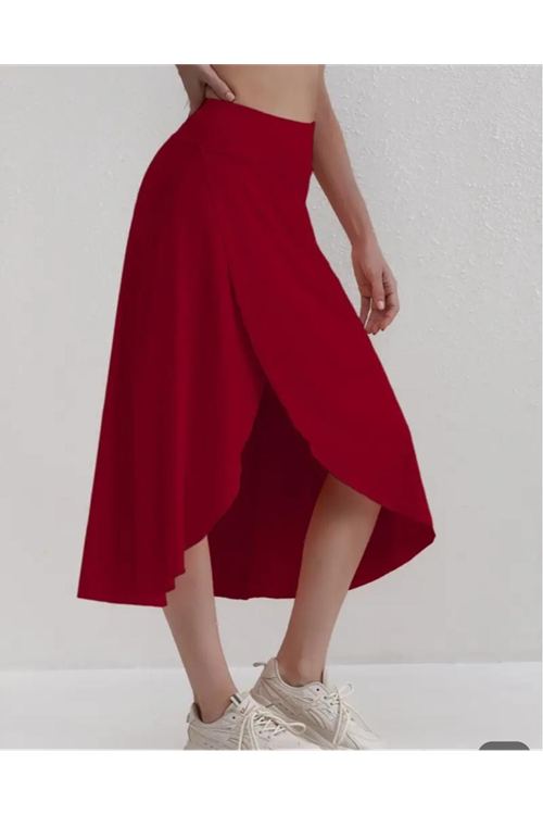 Kadın Cep Detay Taytlı Sandy Etek