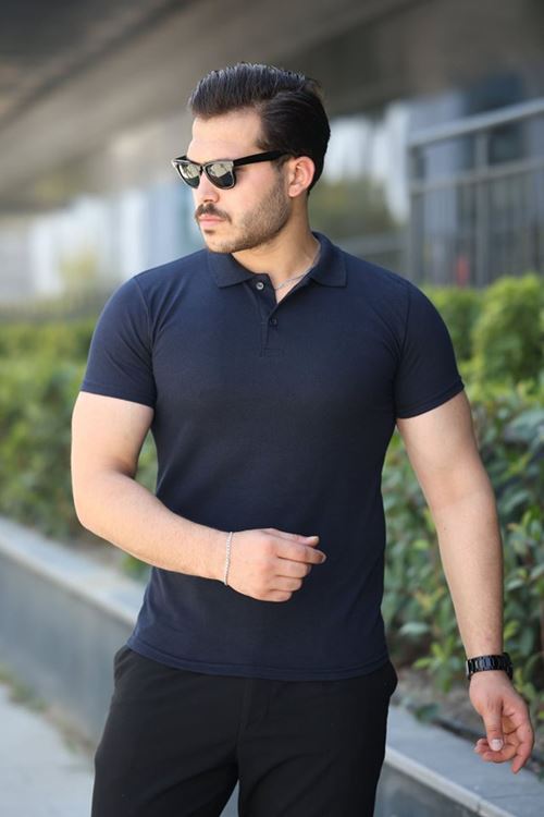 Erkek Kısa Kollu Yakalı Tişört