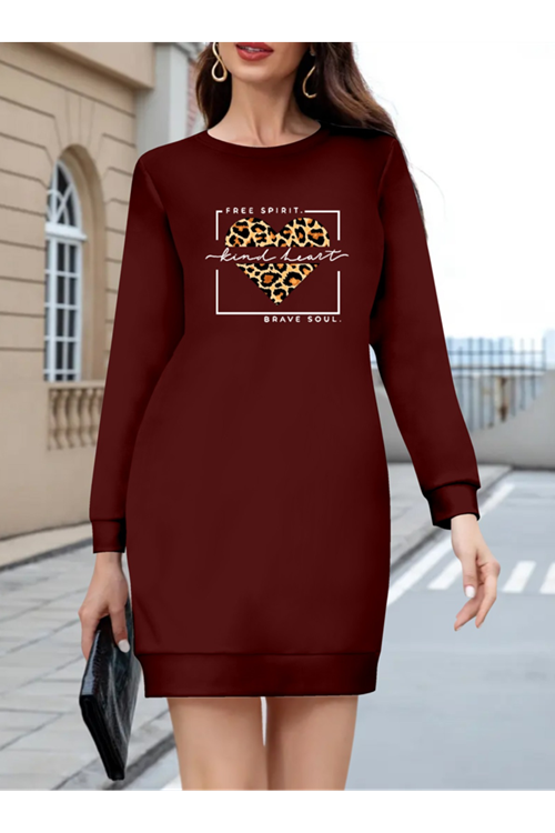 Kadın Uzun Kollu Bisiklet Yaka Desenli Viskon Iki Iplik Bluz