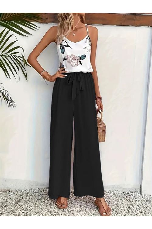 Kadın Ip Askılı V Yakalı Süprem Bluz Ve Aerobin Pantolon Ikili Takım