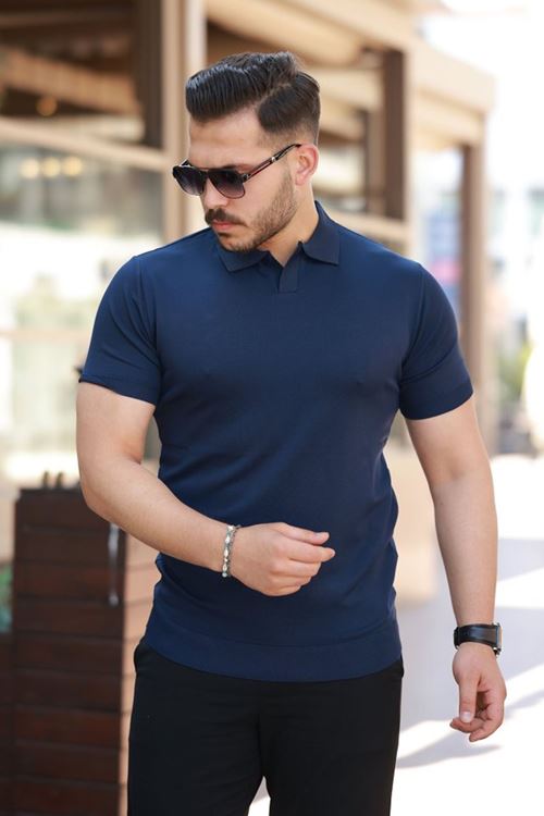 Erkek Hemşire Yaka Kısa Kollu Tişört